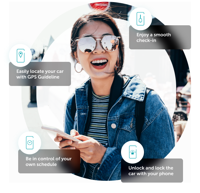 Best car sharing. Book, Unlock and Go with Drive Mate